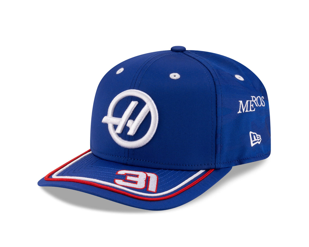 Haas Racing F1 New Era 9Seventy Special Edition Esteban Ocon Silverstone GP Hat - Blue Hats Haas F1 Racing Team 