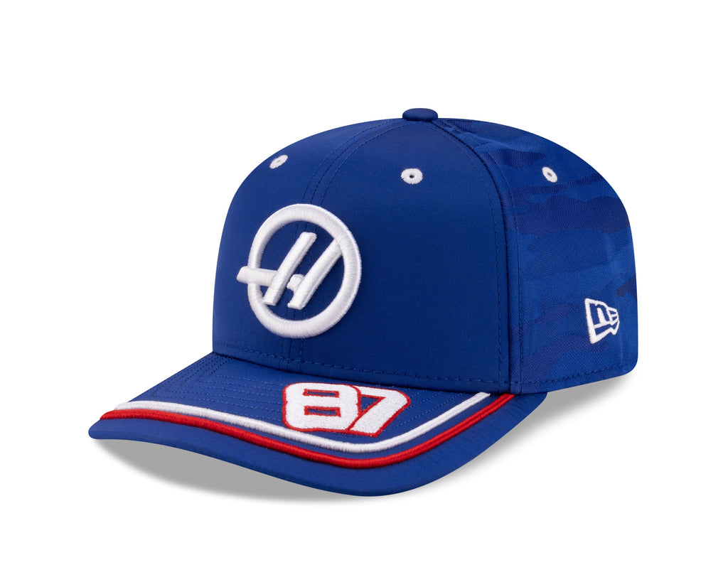 Haas Racing F1 New Era 9Seventy Special Edition Ollie Bearman Silverstone GP Hat - Blue Hats Haas F1 Racing Team 