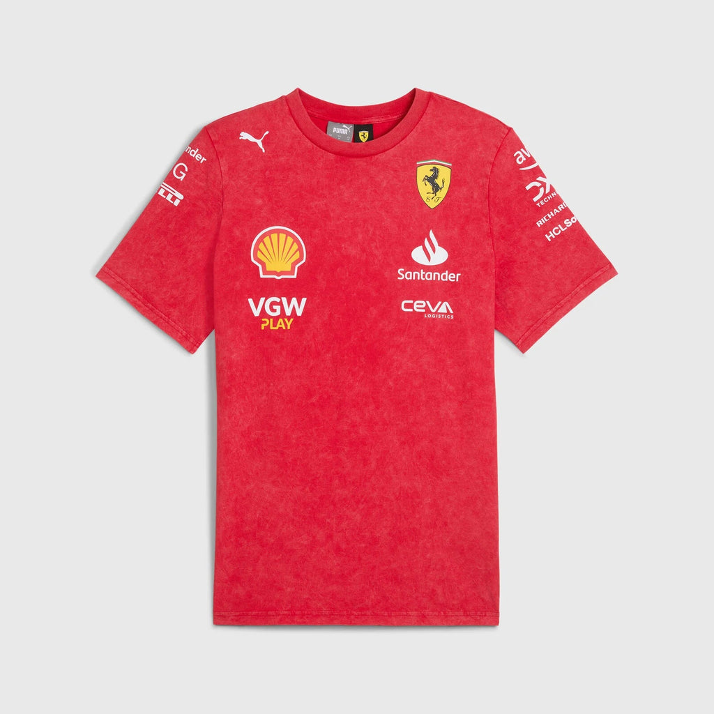Scuderia Ferrari F1 Special Edition Las Vegas GP Team T-Shirt - Red T-shirts Scuderia Ferrari 