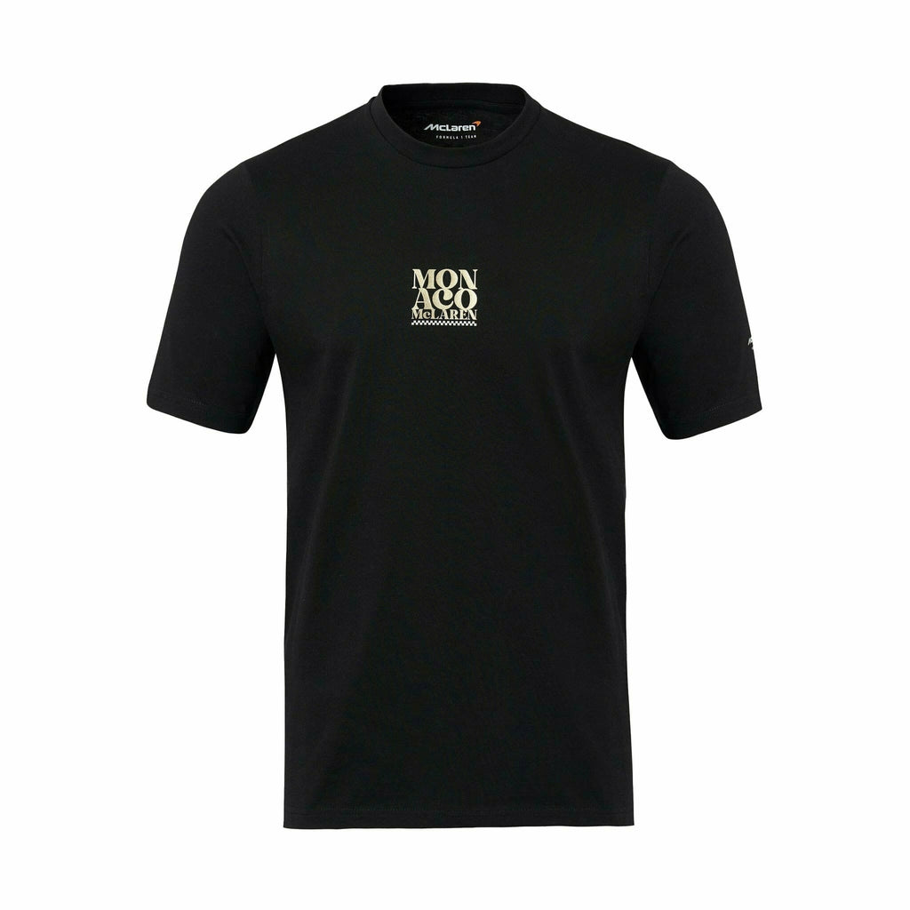 McLaren F1 Special Edition Monaco GP Women's Graphic T-Shirt - White/Black T-shirts Black