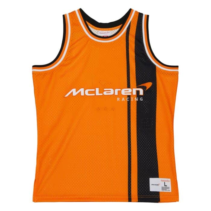 McLaren Racing F1 Mitchell & Ness Special Edition Monaco GP Triple Crown Tackle Twill Jersey Jersey McLaren-Castore 