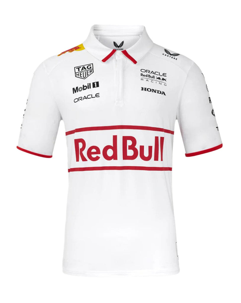 Red Bull Racing F1 2025 Special Edition Japan GP Polo Shirt - White Polos Red Bull Racing 
