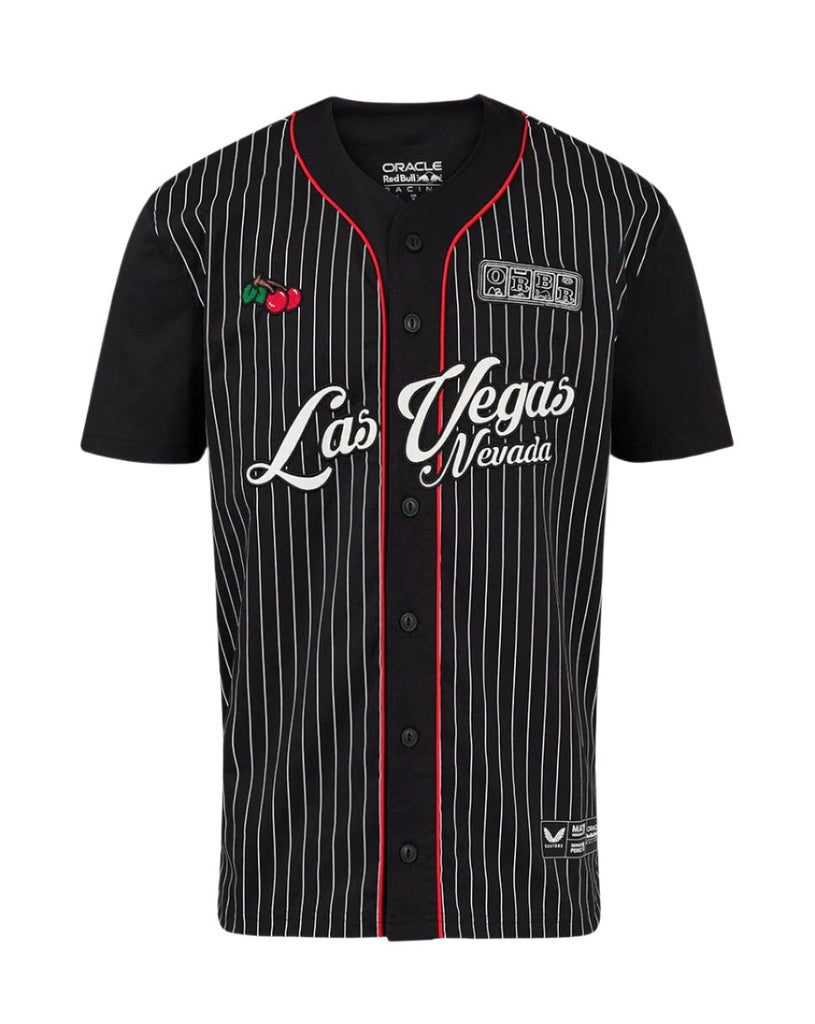Red Bull Racing F1 Special Edition Las Vegas GP Baseball Jersey - Black Jersey Red Bull Racing 