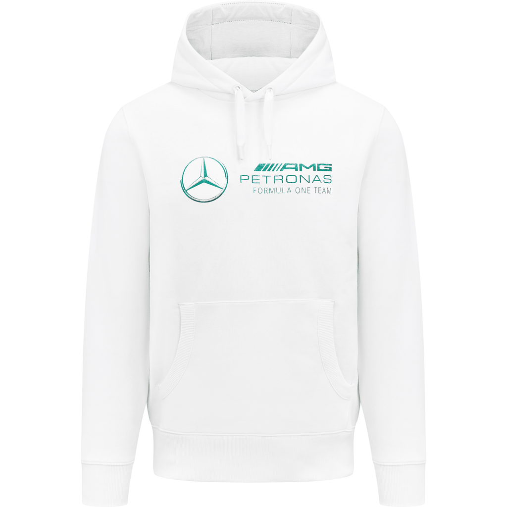 Mercedes Benz F1 Special Edition Lewis Hamilton 2022 Men's Miami GP Hoodie - White Hoodies White Smoke