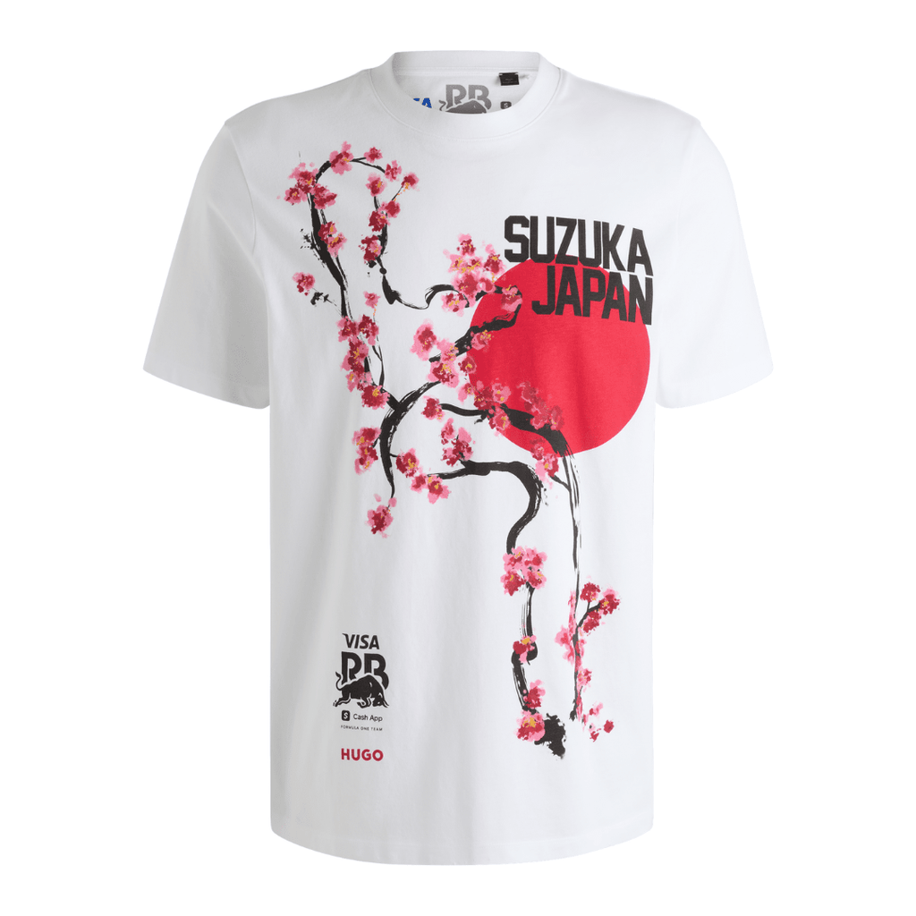 Visa Cash App RB F1 Men's Special Edition Suzuka Japan GP T-Shirt - White T-shirts Visa Cash App RB 